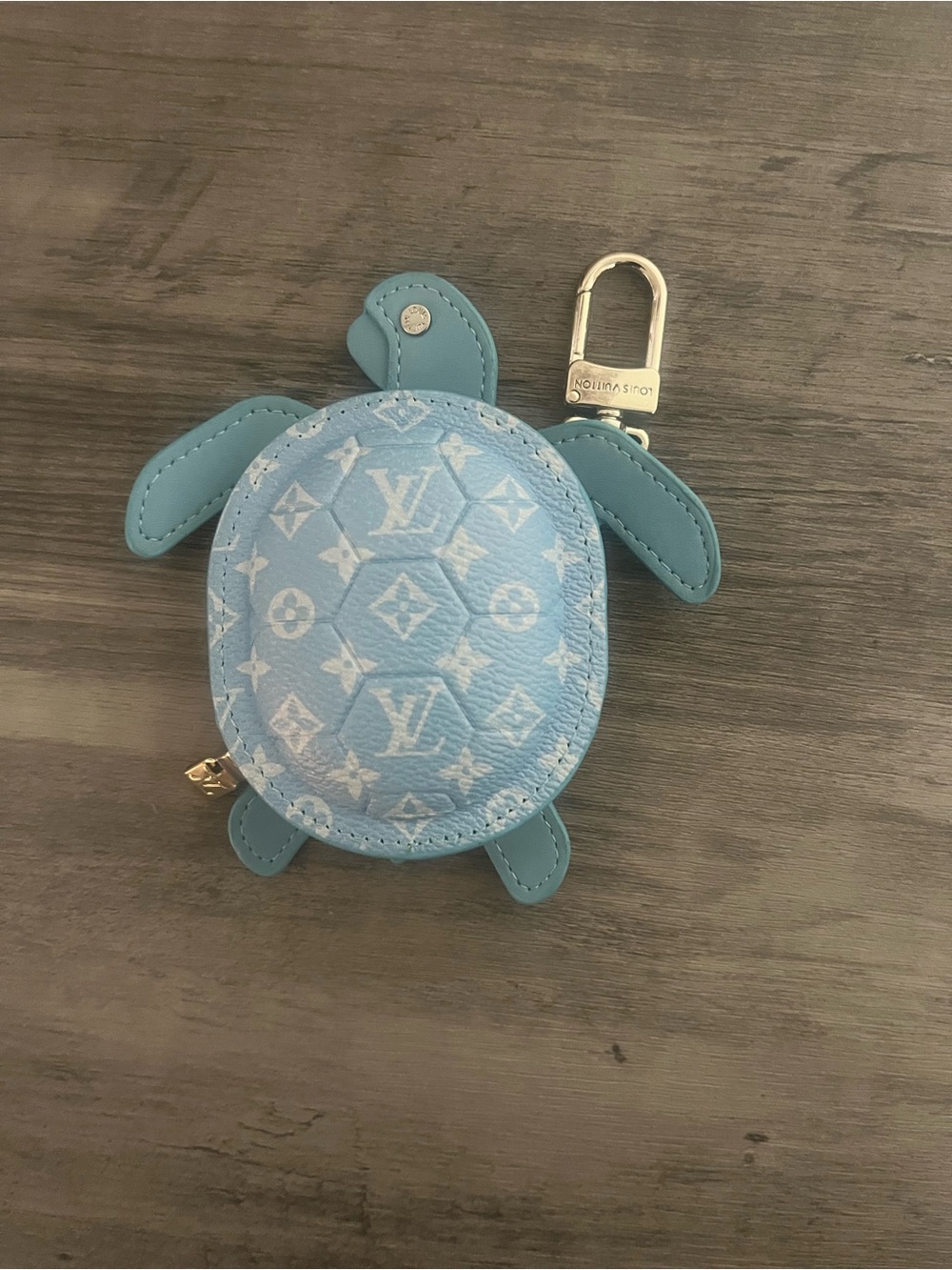 Blue Turtle Coin Pouch Keychain - Picture 2 of 5